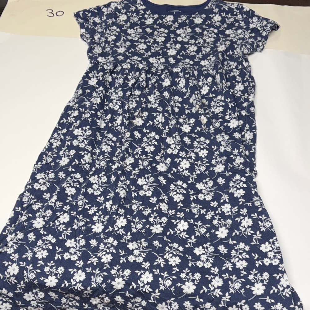 Lands' End Navy Cotton dress